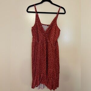 NWT sundress with ruffles and asymmetrical hem